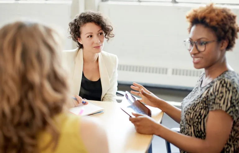 Business consulting discussion